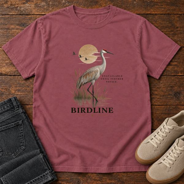 Unavailable Until Further Notice Crane T-Shirt, alternate view