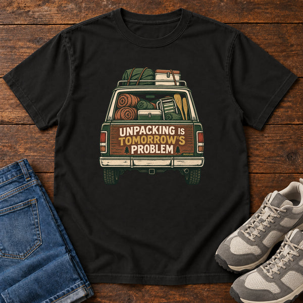 Unpacking Is Tomorrow's Problem T-Shirt, alternate view