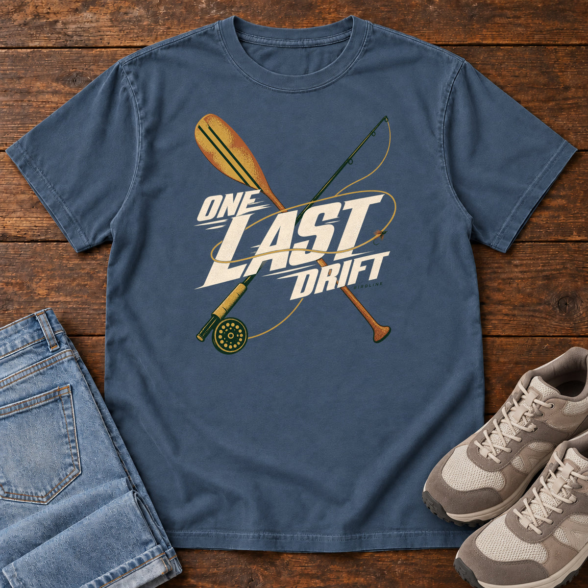 One Last Drift T-Shirt in Midnight, front view