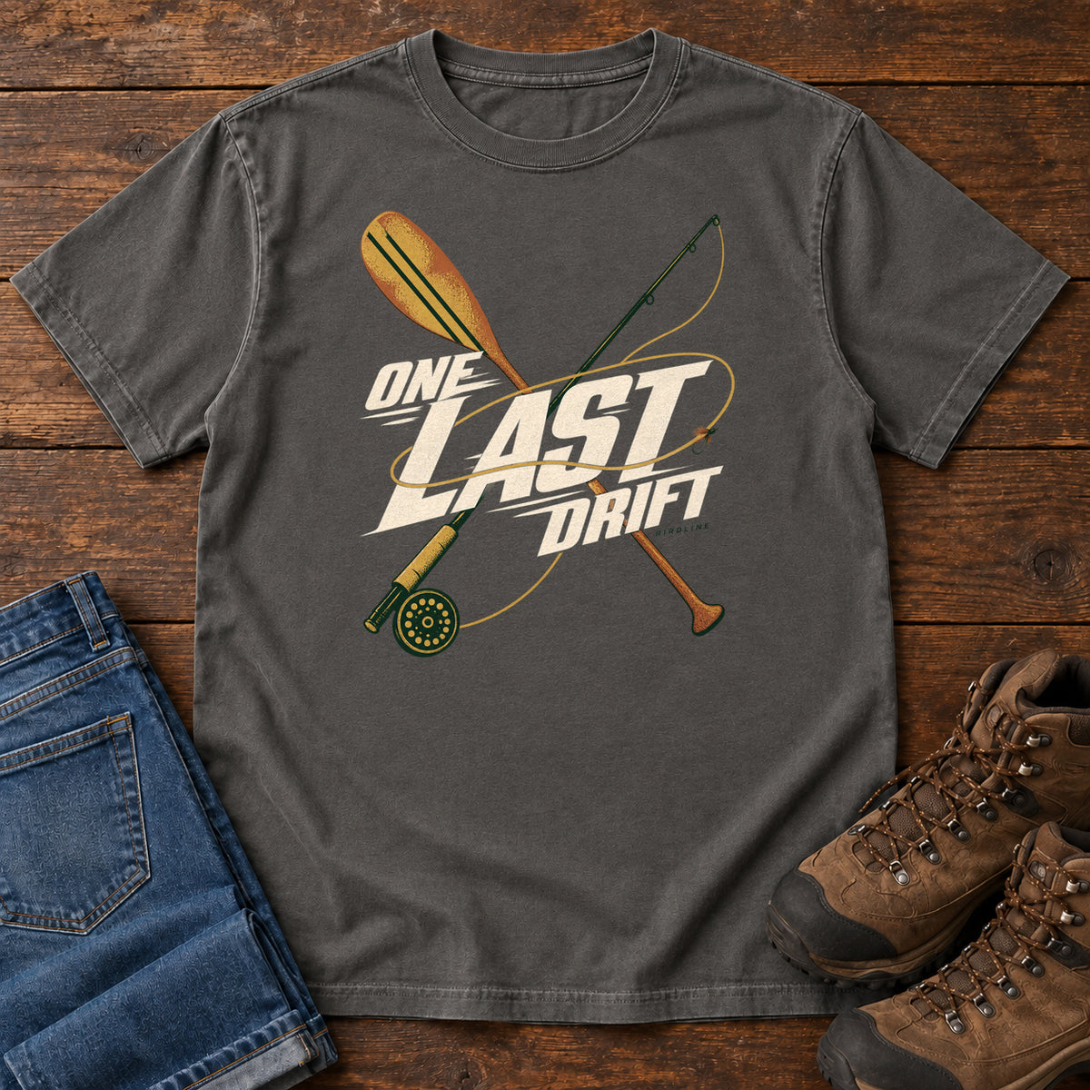 One Last Drift T-Shirt in Pepper, front view