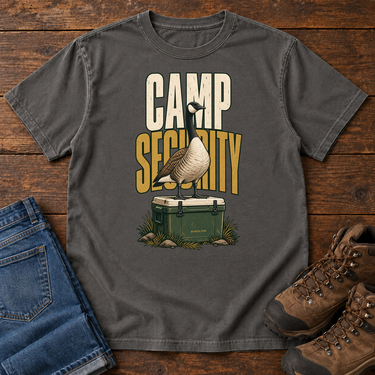 Camp Security T-Shirt in Pepper, front view