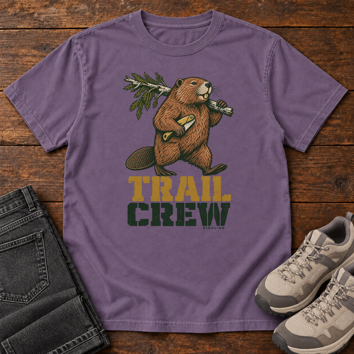 Trail Crew T-Shirt in Grape, front view