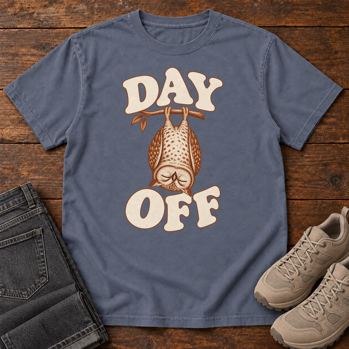 Day Off T-Shirt in Denim, front view