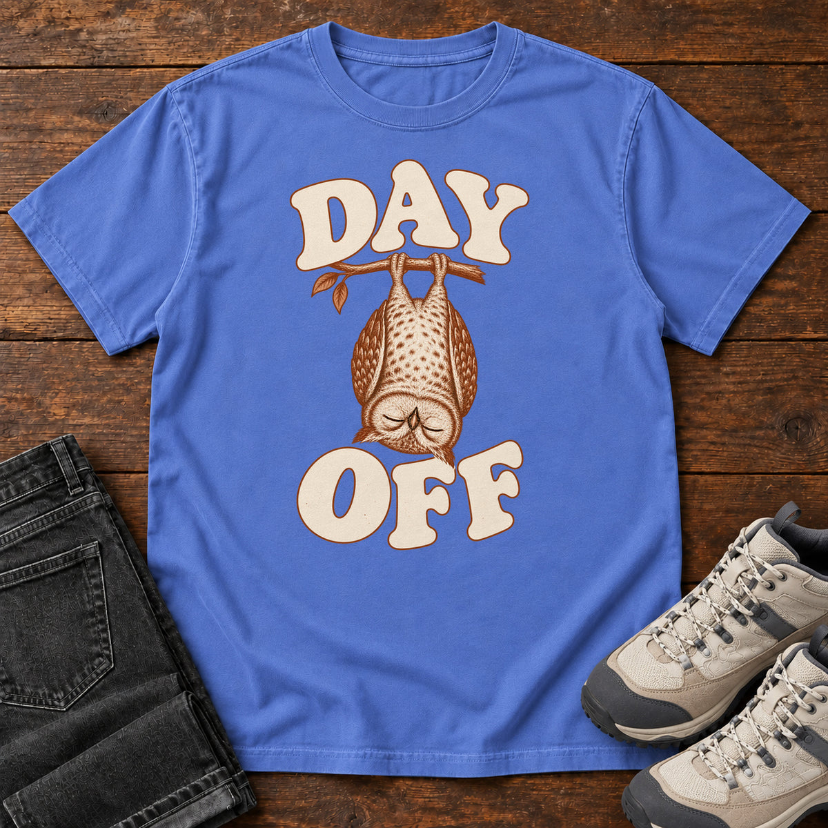 Day Off T-Shirt in Mystic Blue, front view