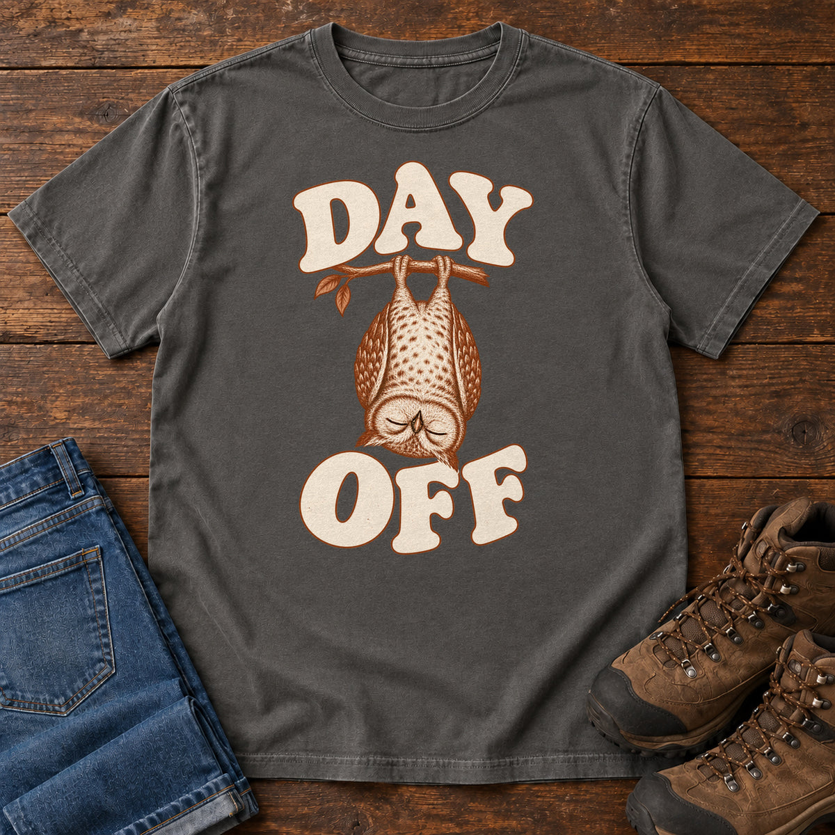 Day Off T-Shirt in Pepper, front view