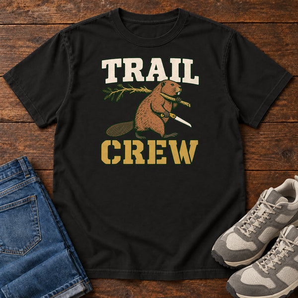 Trail Crew Foreman T-Shirt in Black, front view
