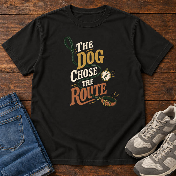 The Dog Chose the Route T-Shirt, alternate view
