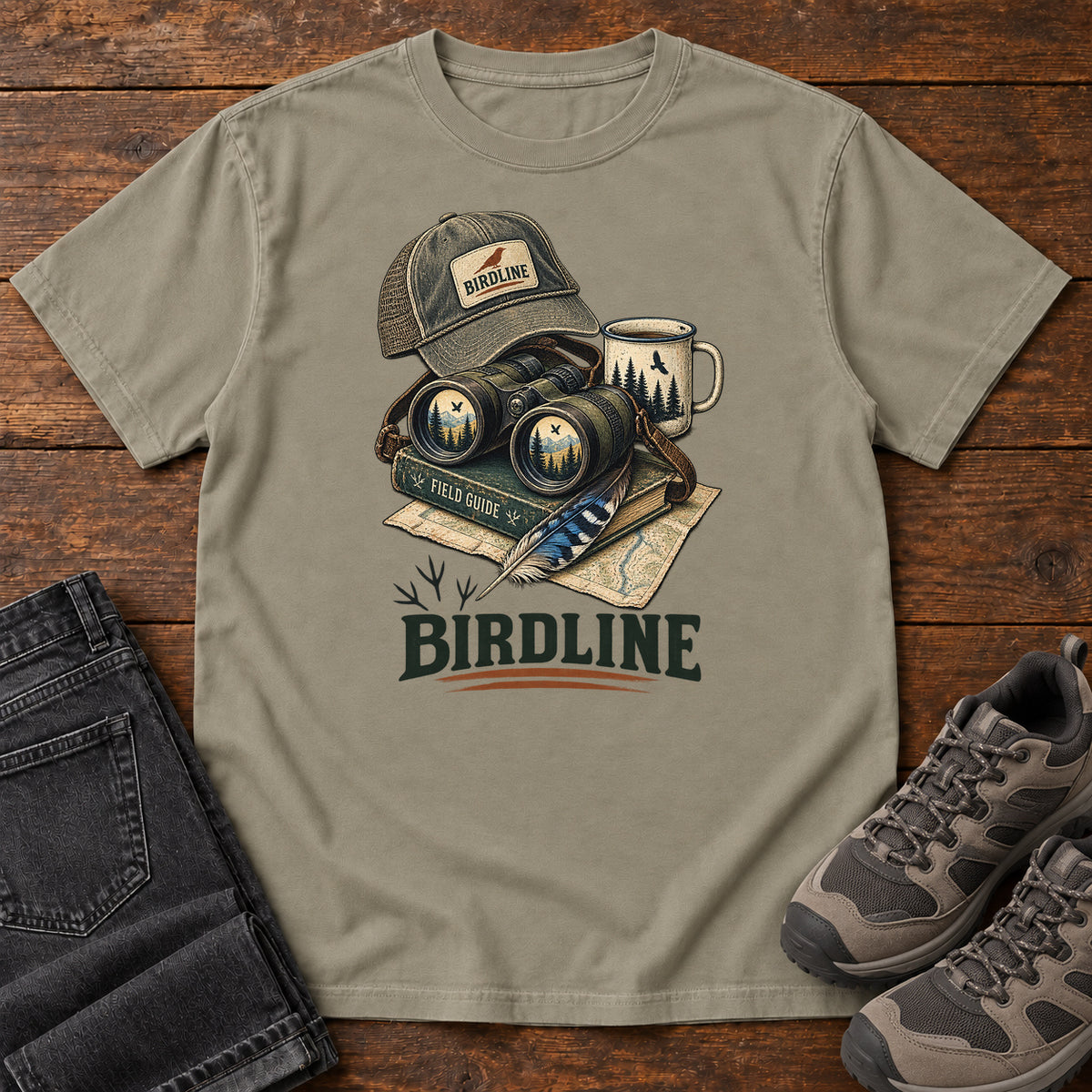 Birdline Field Guide Kit T-Shirt in Sandstone