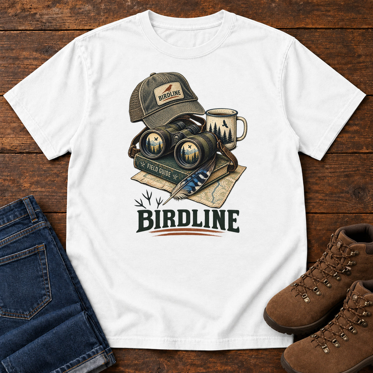 Birdline Field Guide Kit T-Shirt in White