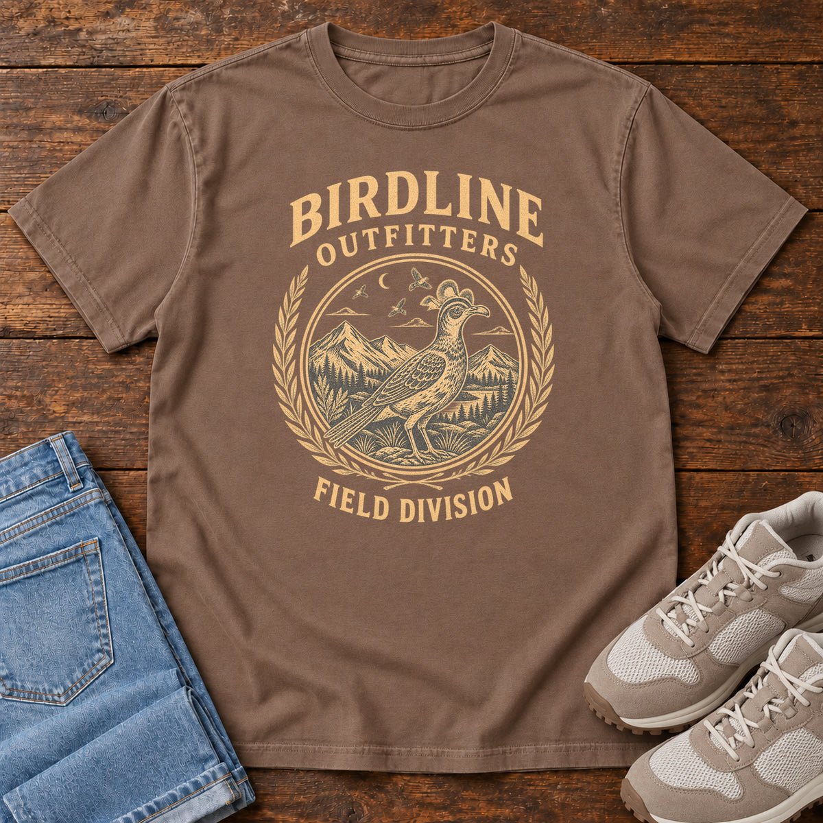 Field Division T-Shirt in Espresso
