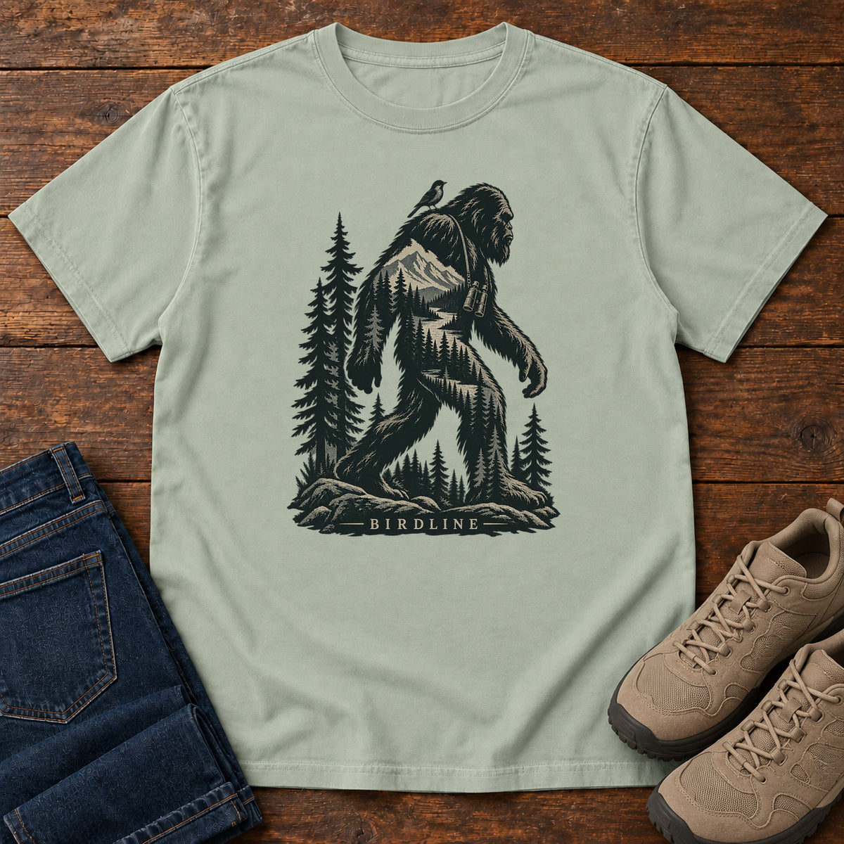 Bigfoot Forest T-Shirt in Bay