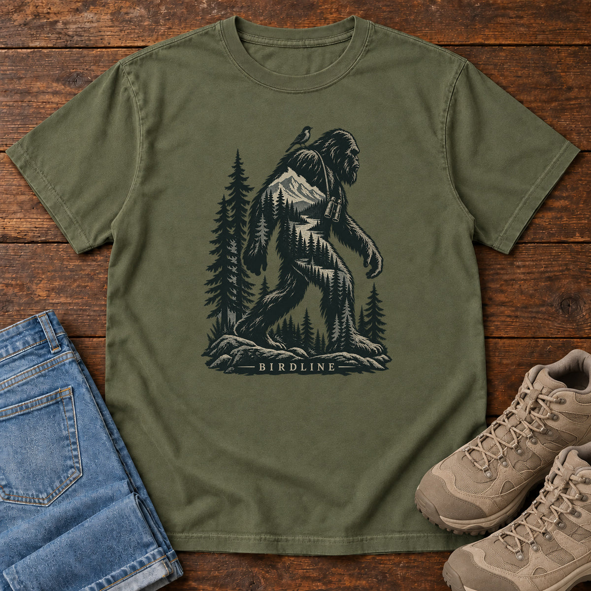 Bigfoot Forest T-Shirt in Hemp
