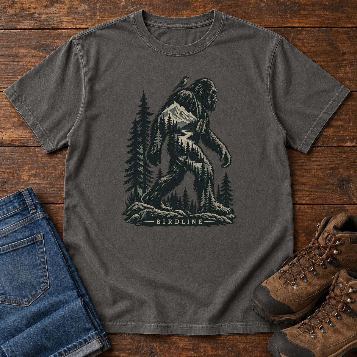 Bigfoot Forest T-Shirt in Pepper