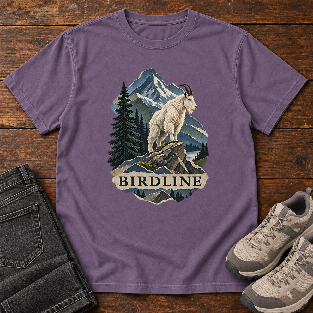 Mountain Goat T-Shirt in Grape