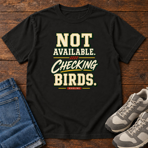 Not Available Checking Birds T-Shirt, alternate view