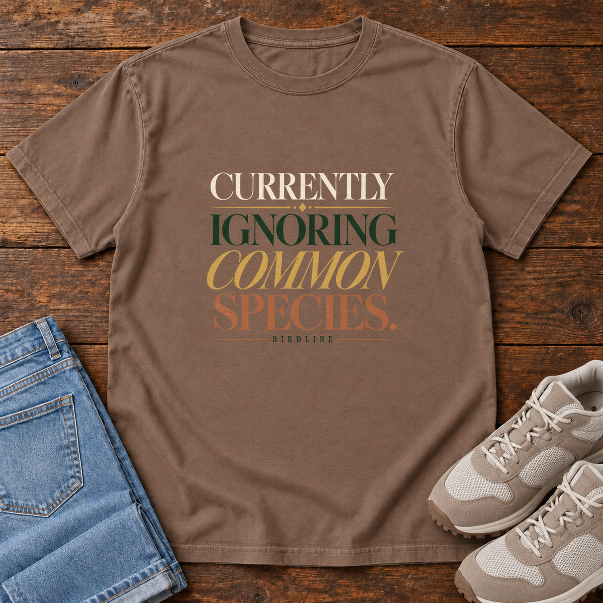 Currently Ignoring Common Species T-Shirt in Espresso