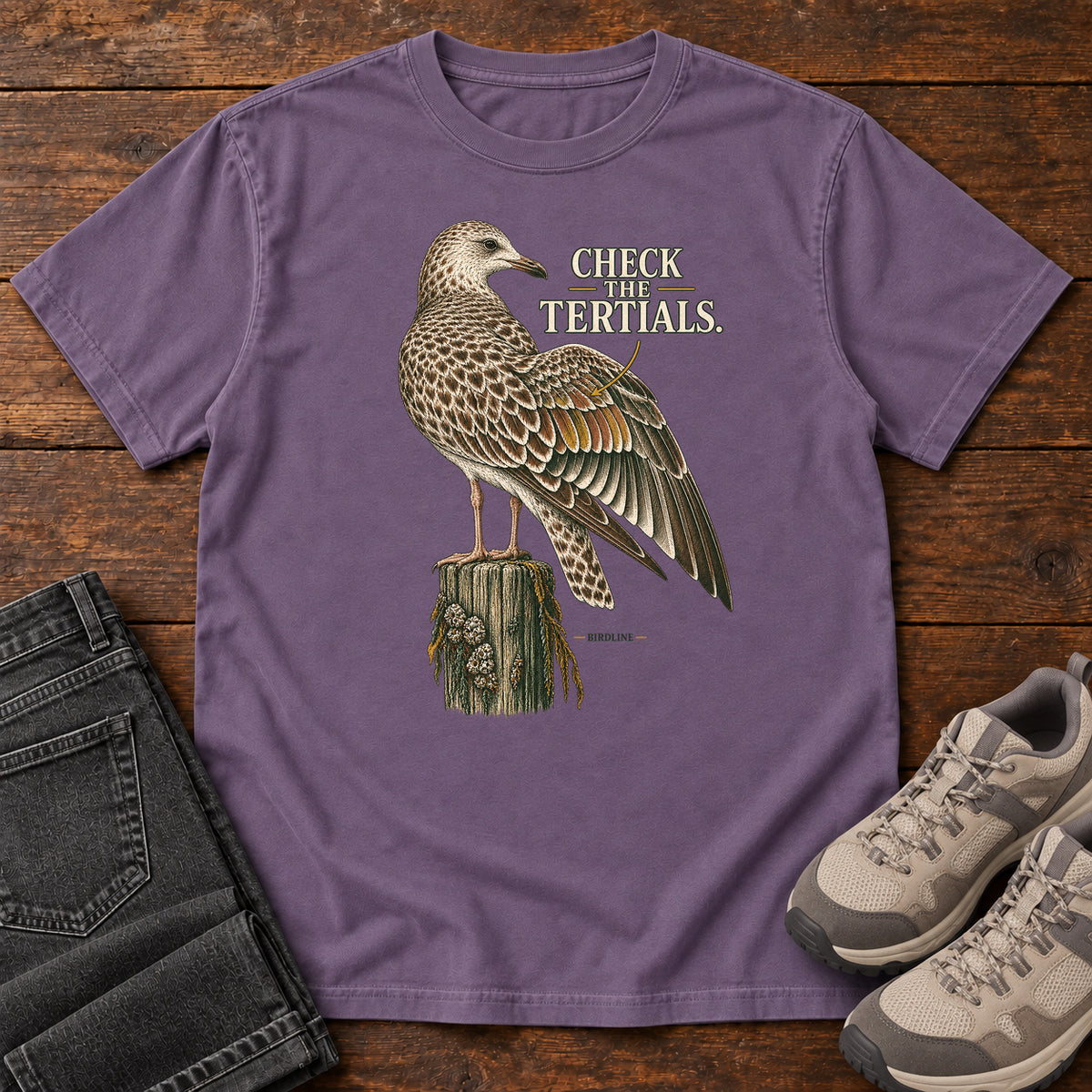 Check the Tertials Gull T-Shirt in Grape