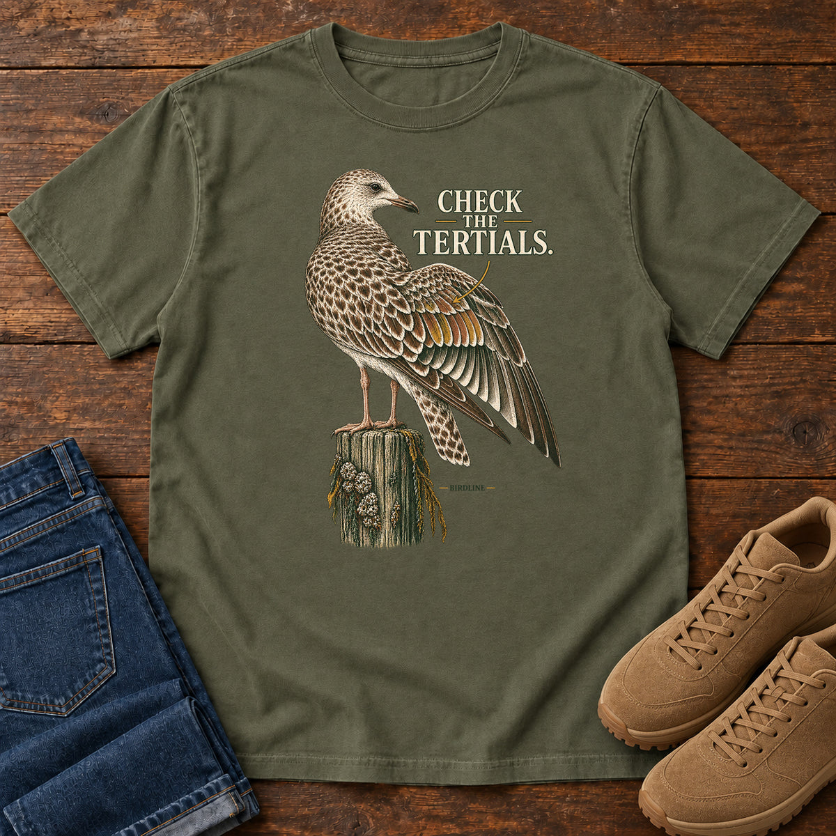 Check the Tertials Gull T-Shirt in Sage
