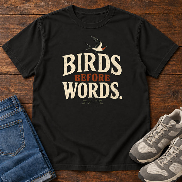 Birds Before Words T-Shirt, alternate view
