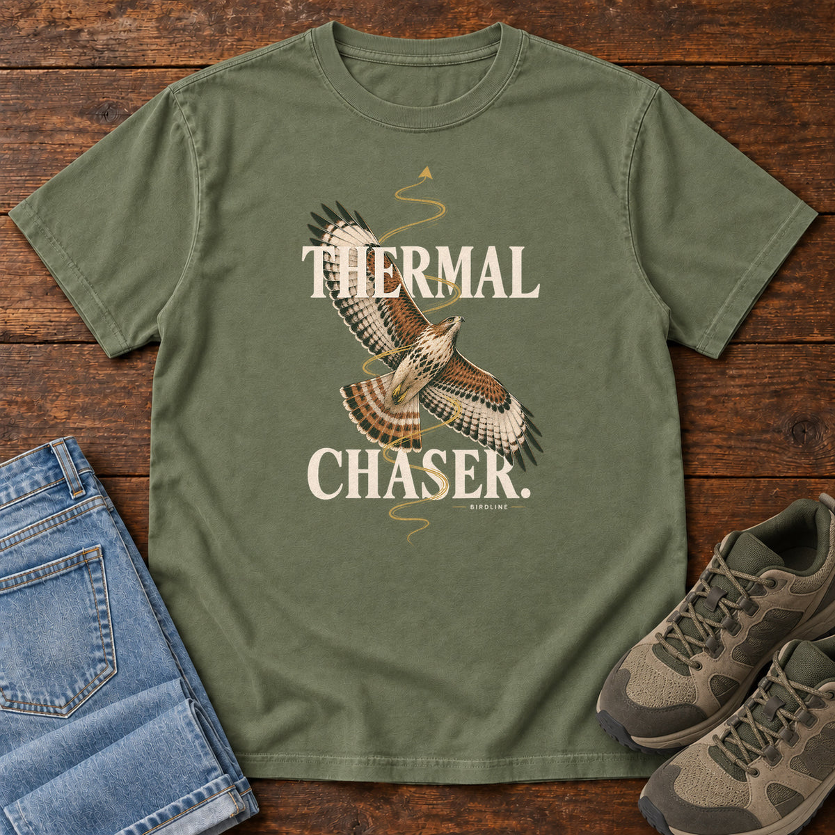 Thermal Chaser Hawk T-Shirt – Classic in Moss