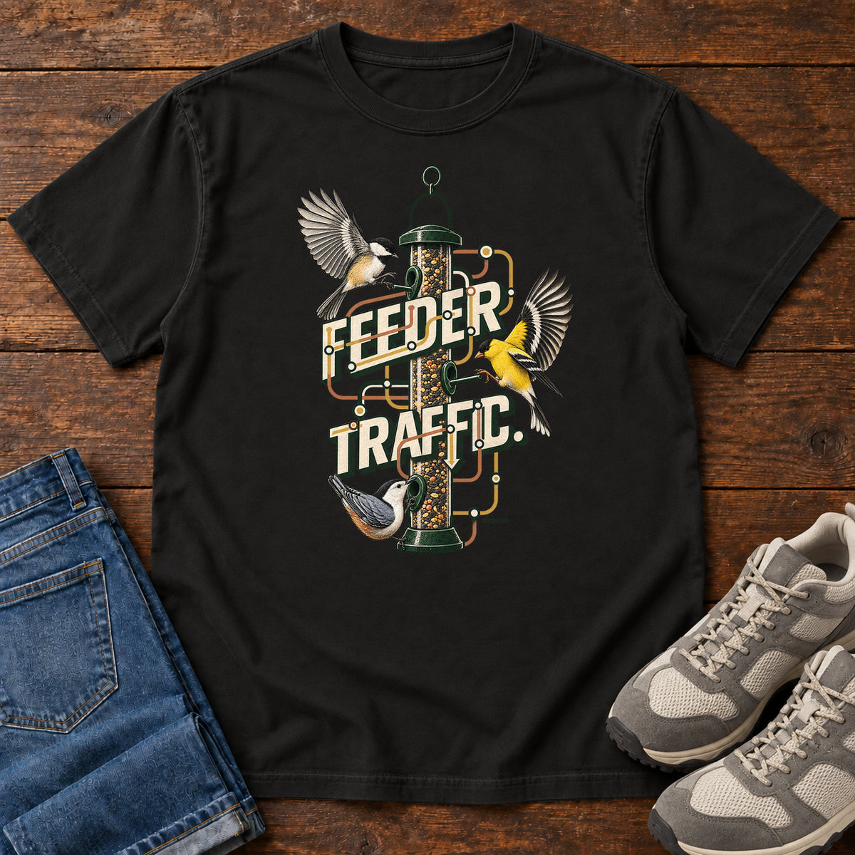 Feeder Traffic T-Shirt in Black