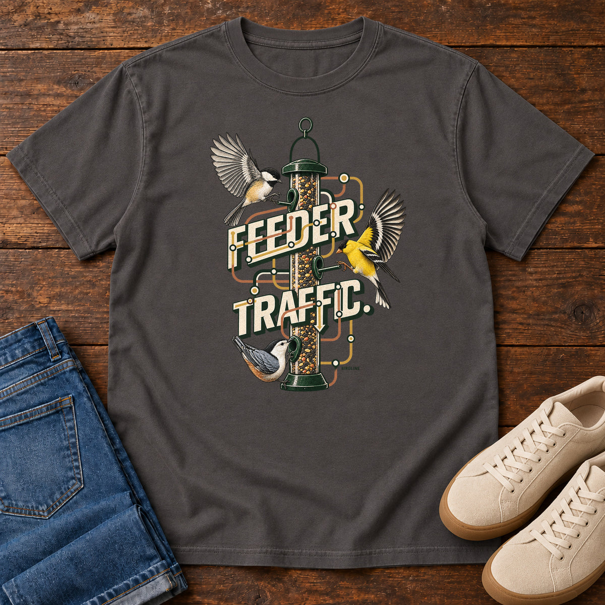 Feeder Traffic T-Shirt in Graphite