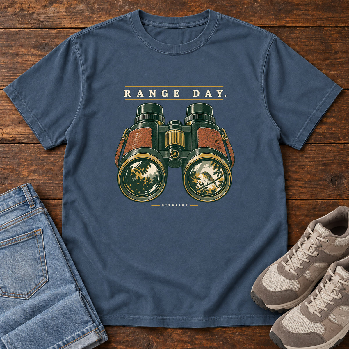 Range Day Binoculars T-Shirt in Midnight