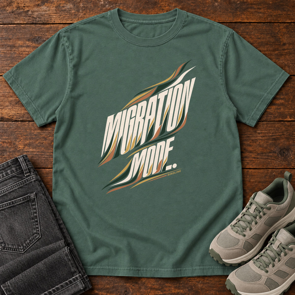 Migration Mode T-Shirt in Blue Spruce