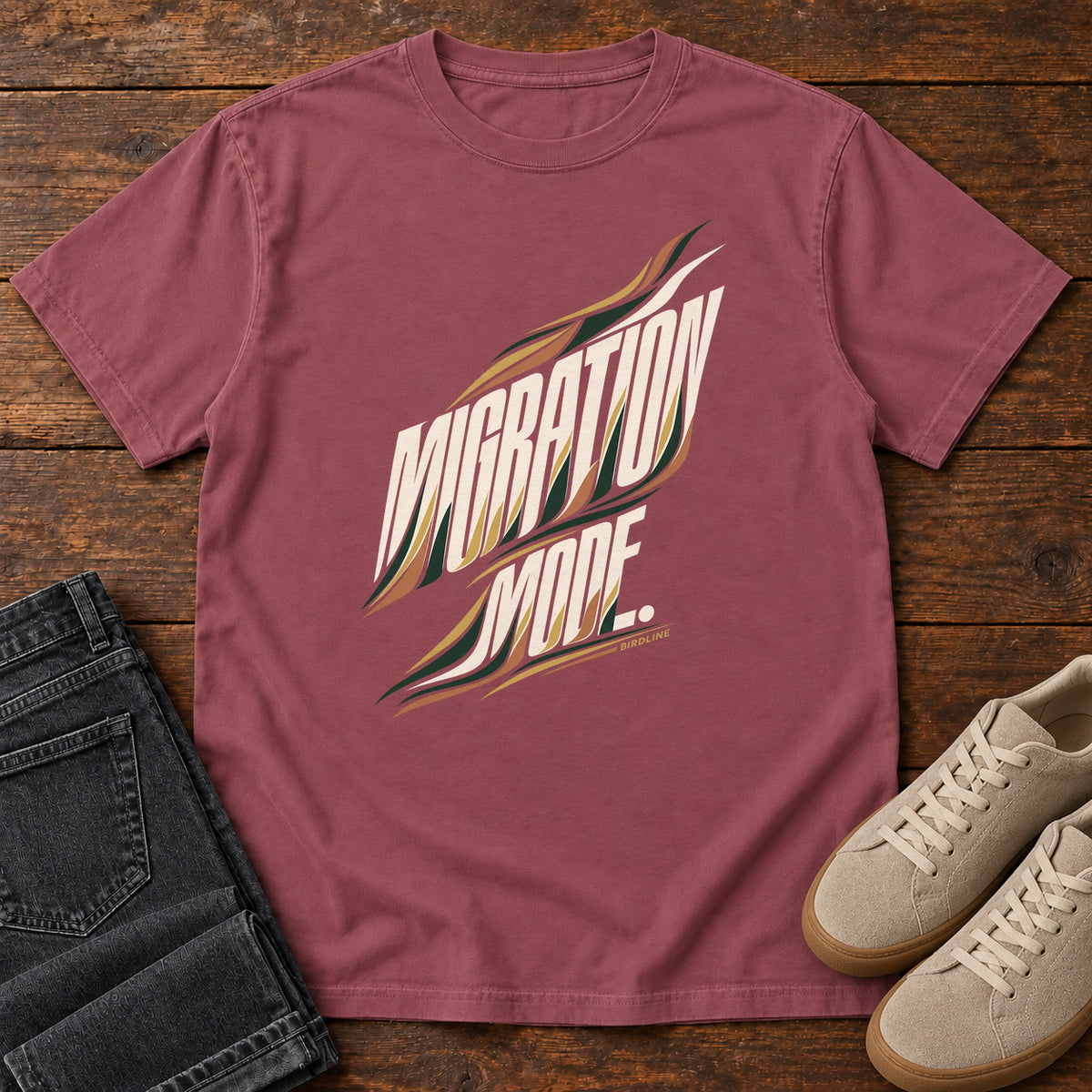 Migration Mode T-Shirt in Brick
