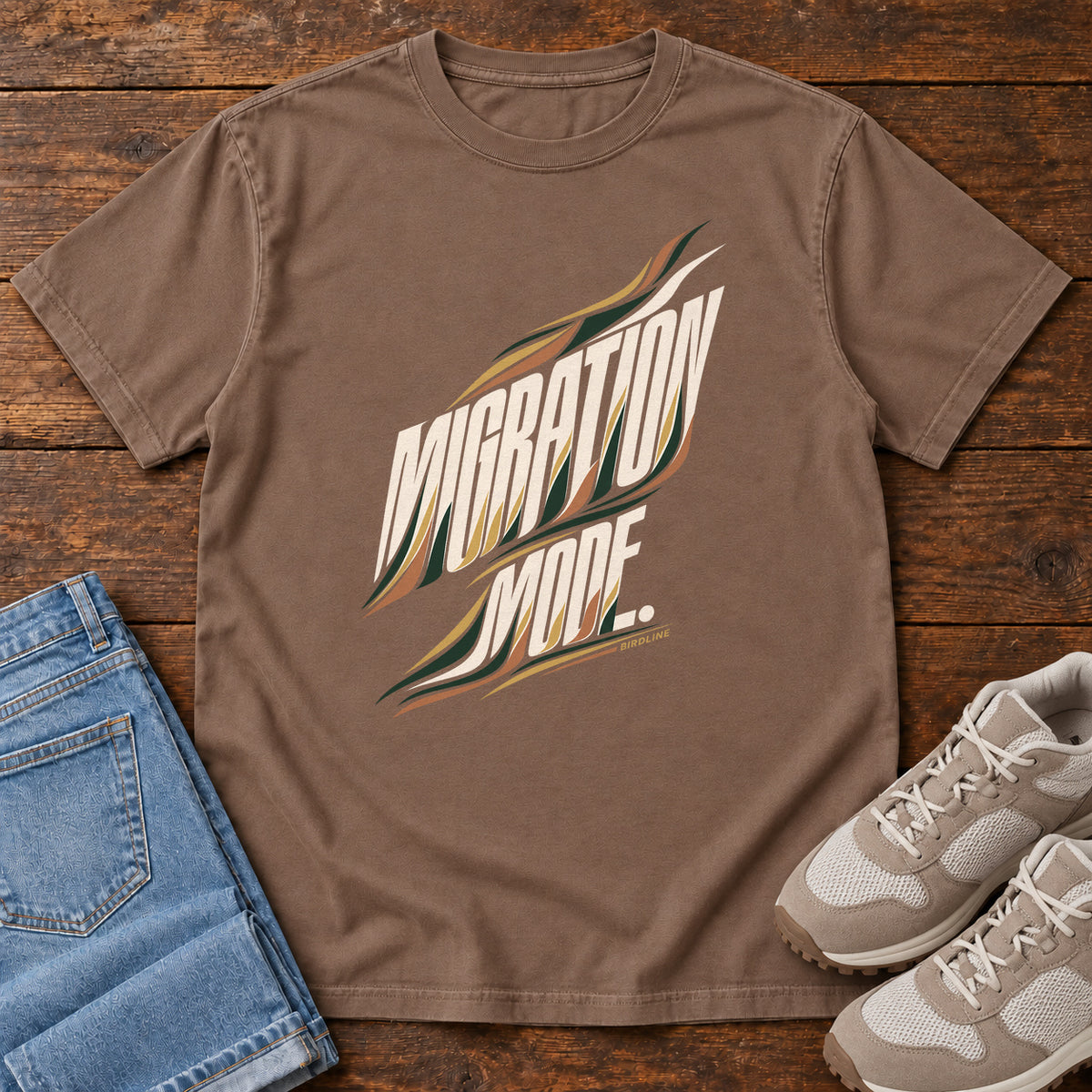 Migration Mode T-Shirt in Espresso