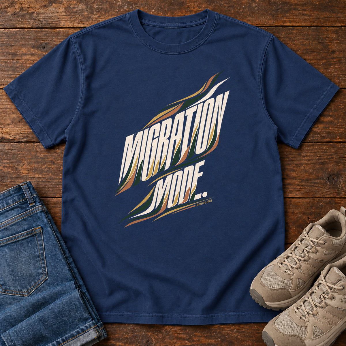 Migration Mode T-Shirt in True Navy