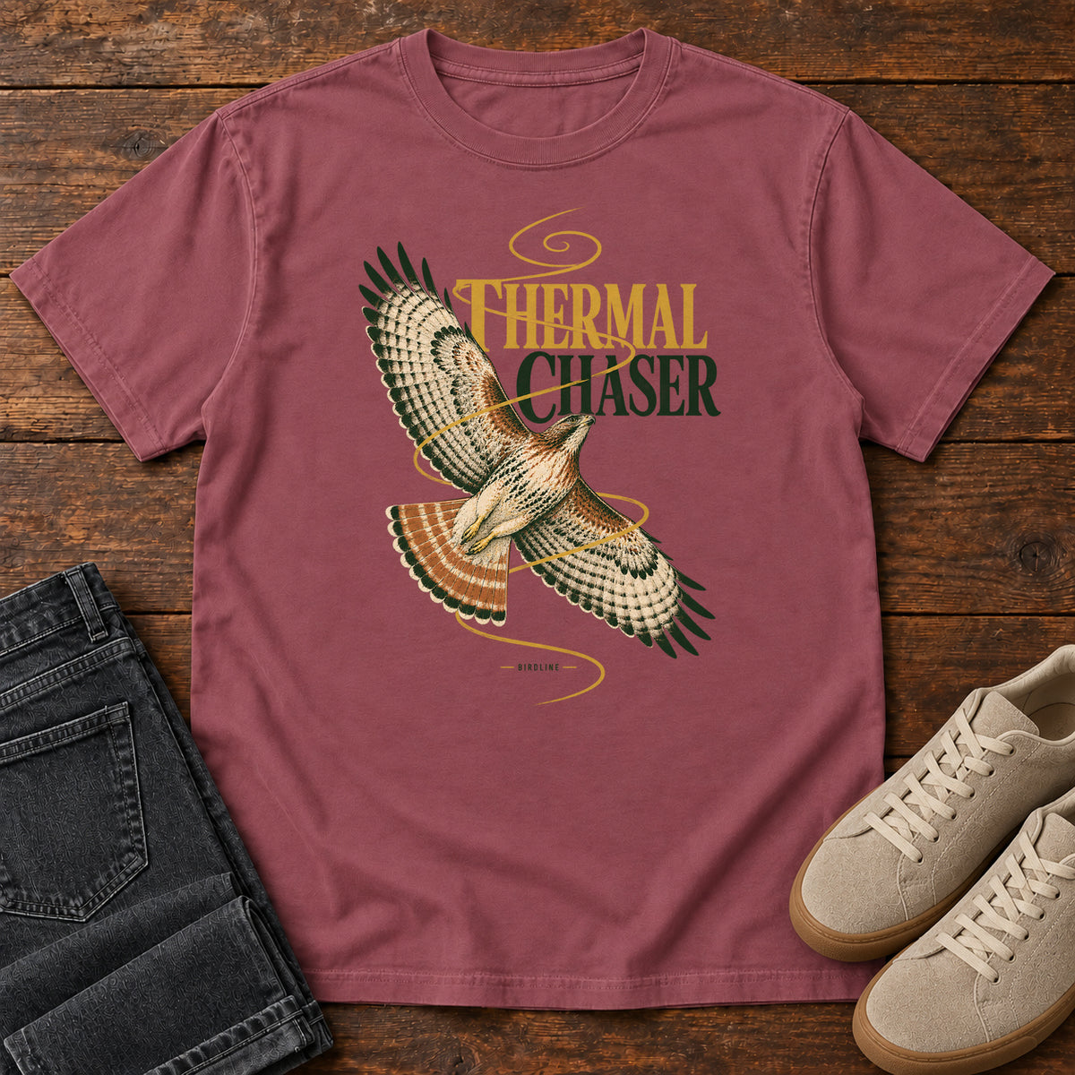 Thermal Chaser Hawk T-Shirt in Brick