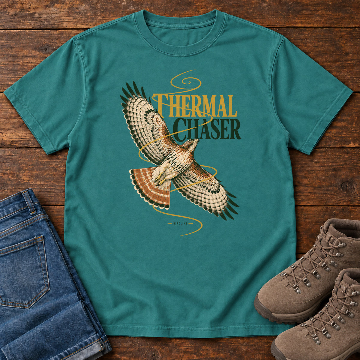 Thermal Chaser Hawk T-Shirt in Emerald