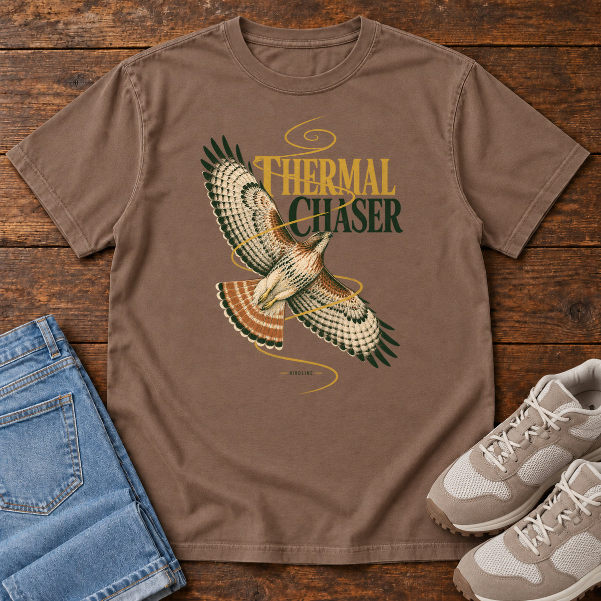 Thermal Chaser Hawk T-Shirt in Espresso