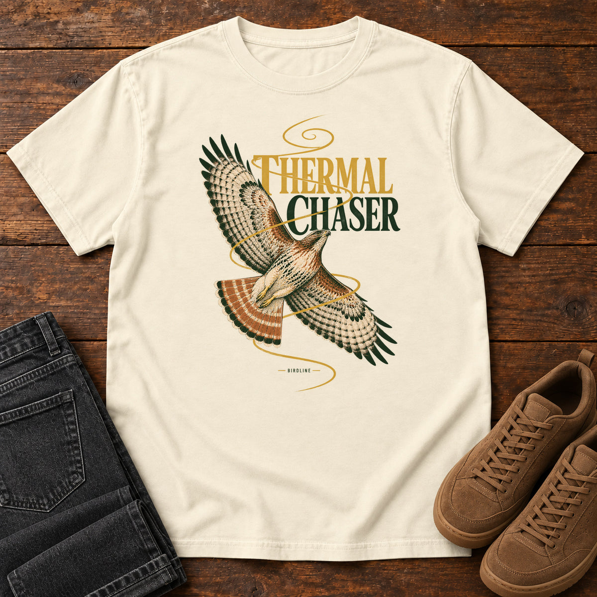Thermal Chaser Hawk T-Shirt in Ivory