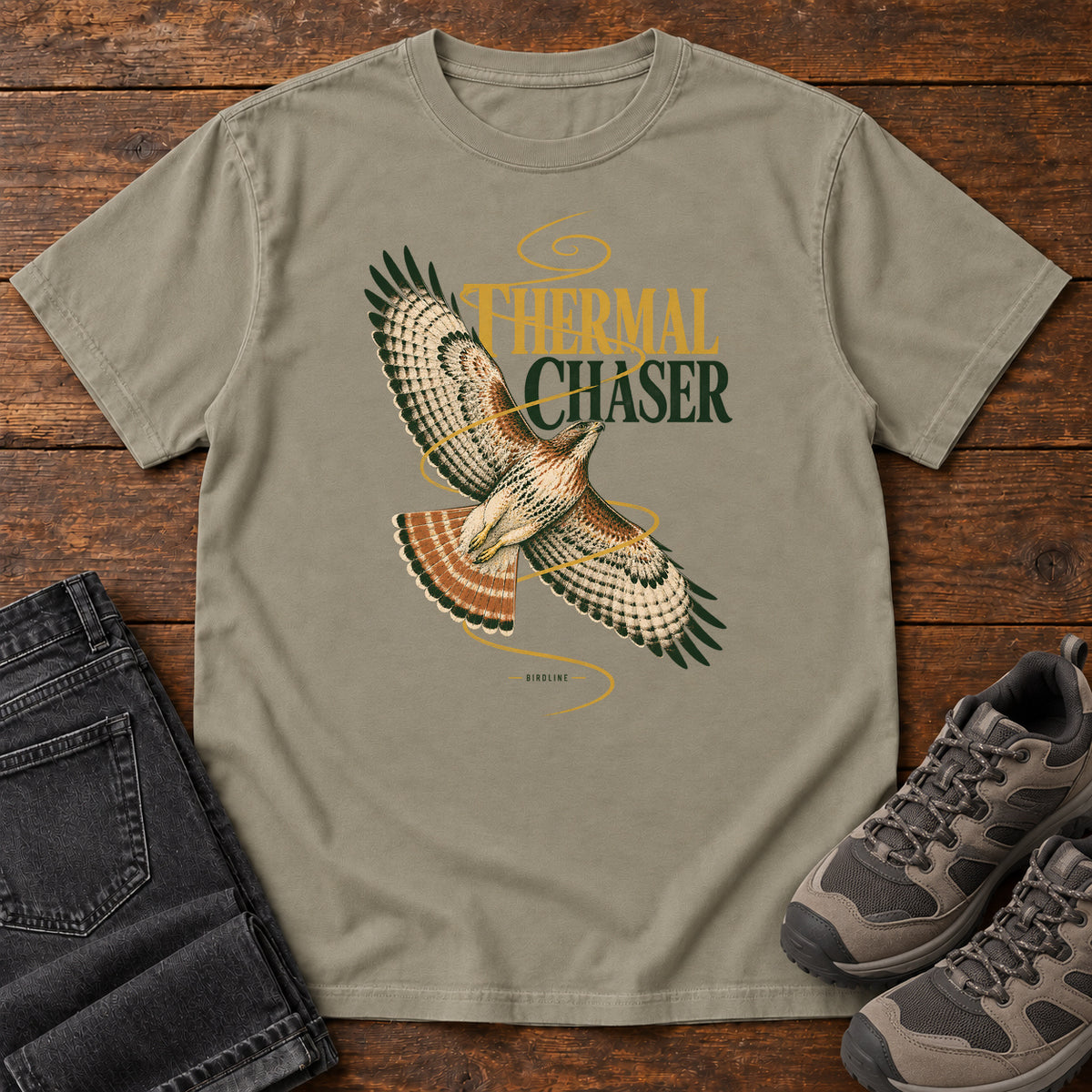 Thermal Chaser Hawk T-Shirt in Sandstone