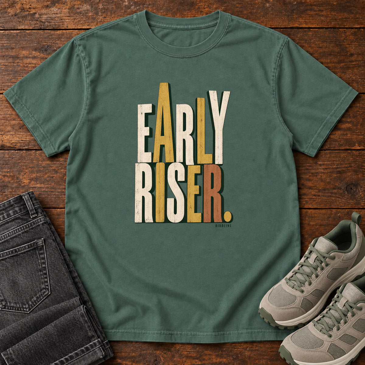 Early Riser T-Shirt in Blue Spruce