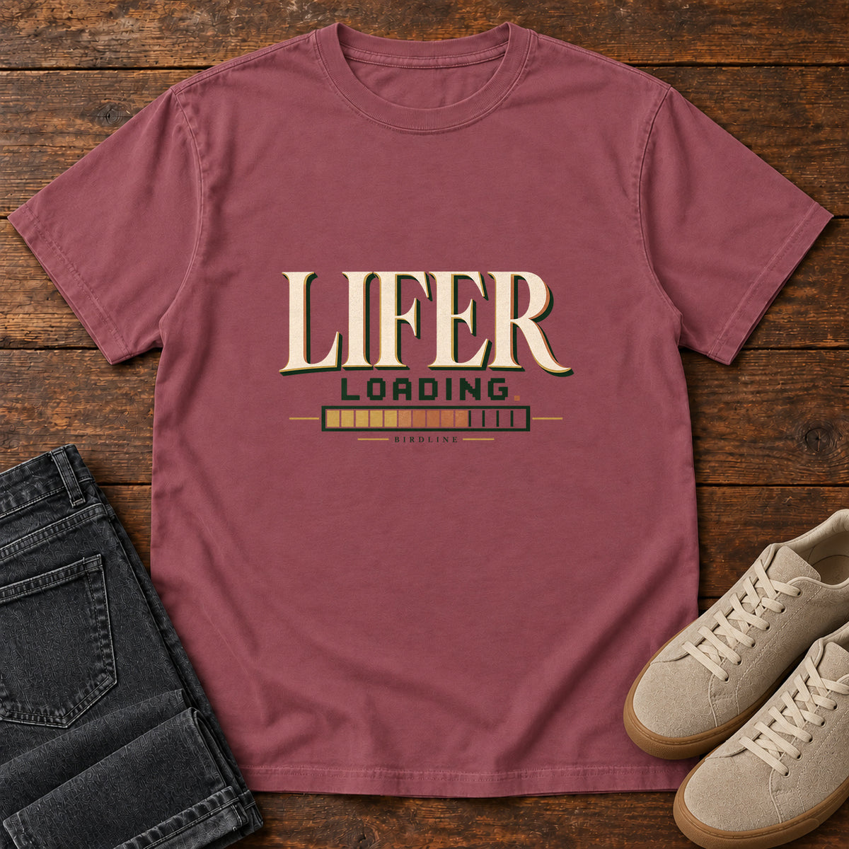 Lifer Loading T-Shirt in Brick