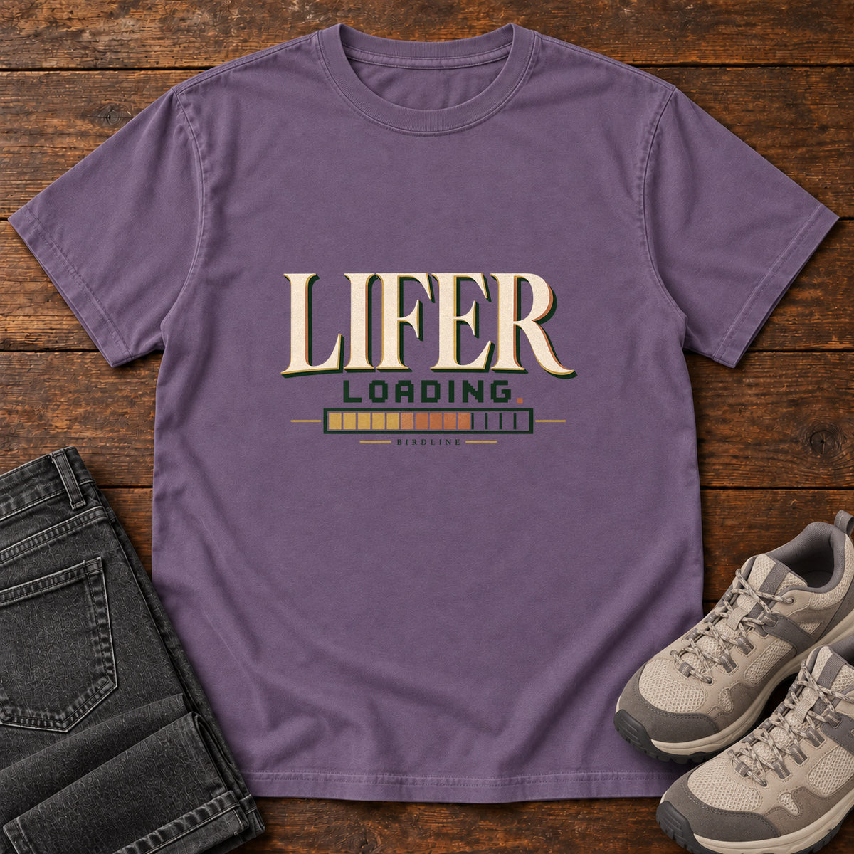 Lifer Loading T-Shirt in Grape