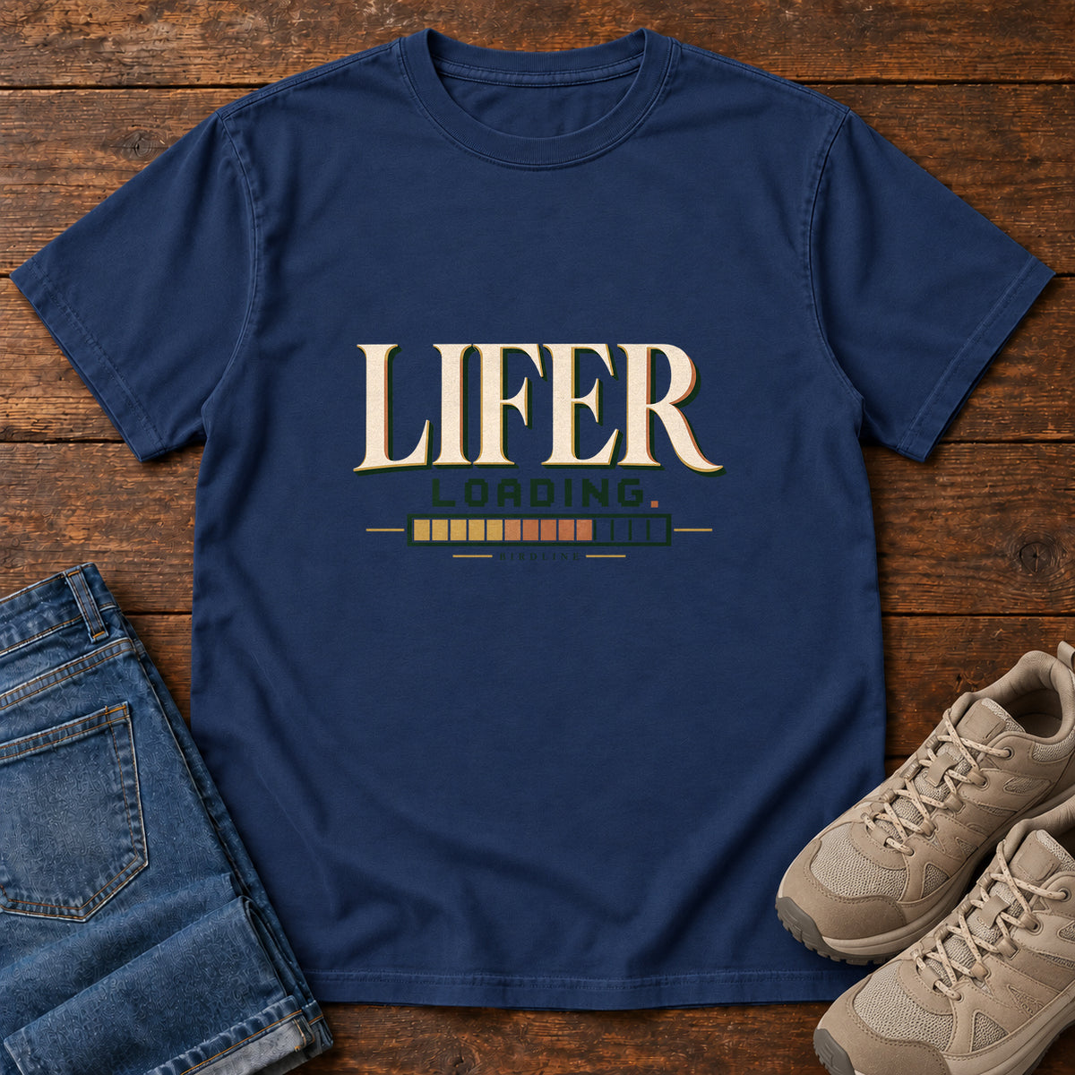 Lifer Loading T-Shirt in True Navy