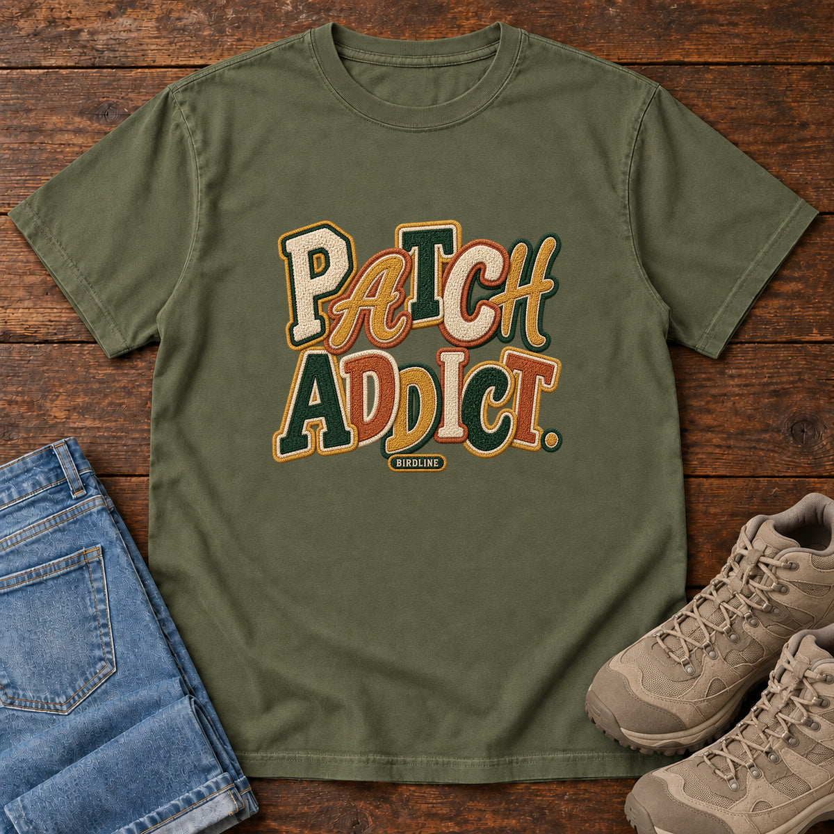 Patch Addict T-Shirt in Hemp