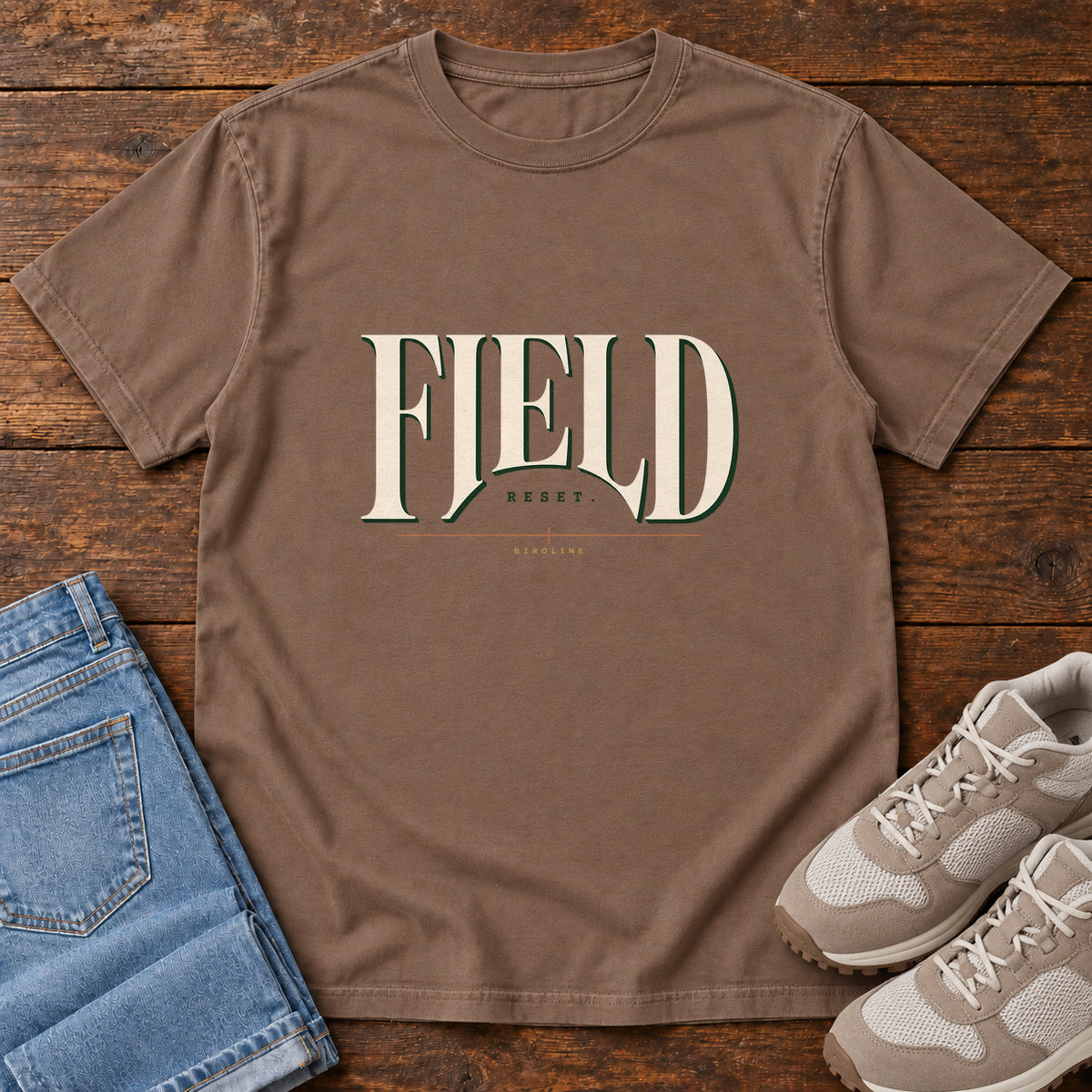 Field Reset T-Shirt in Espresso