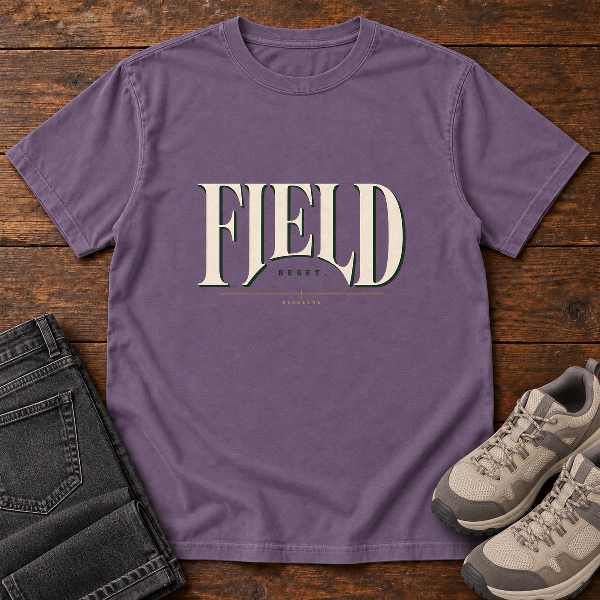 Field Reset T-Shirt in Grape