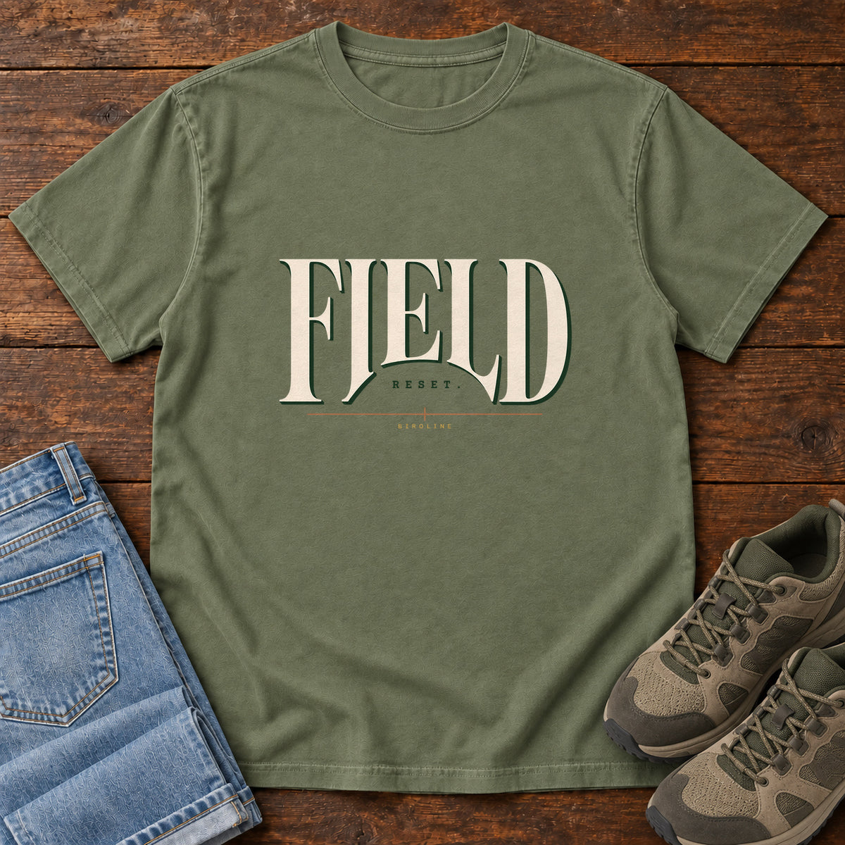 Field Reset T-Shirt in Moss
