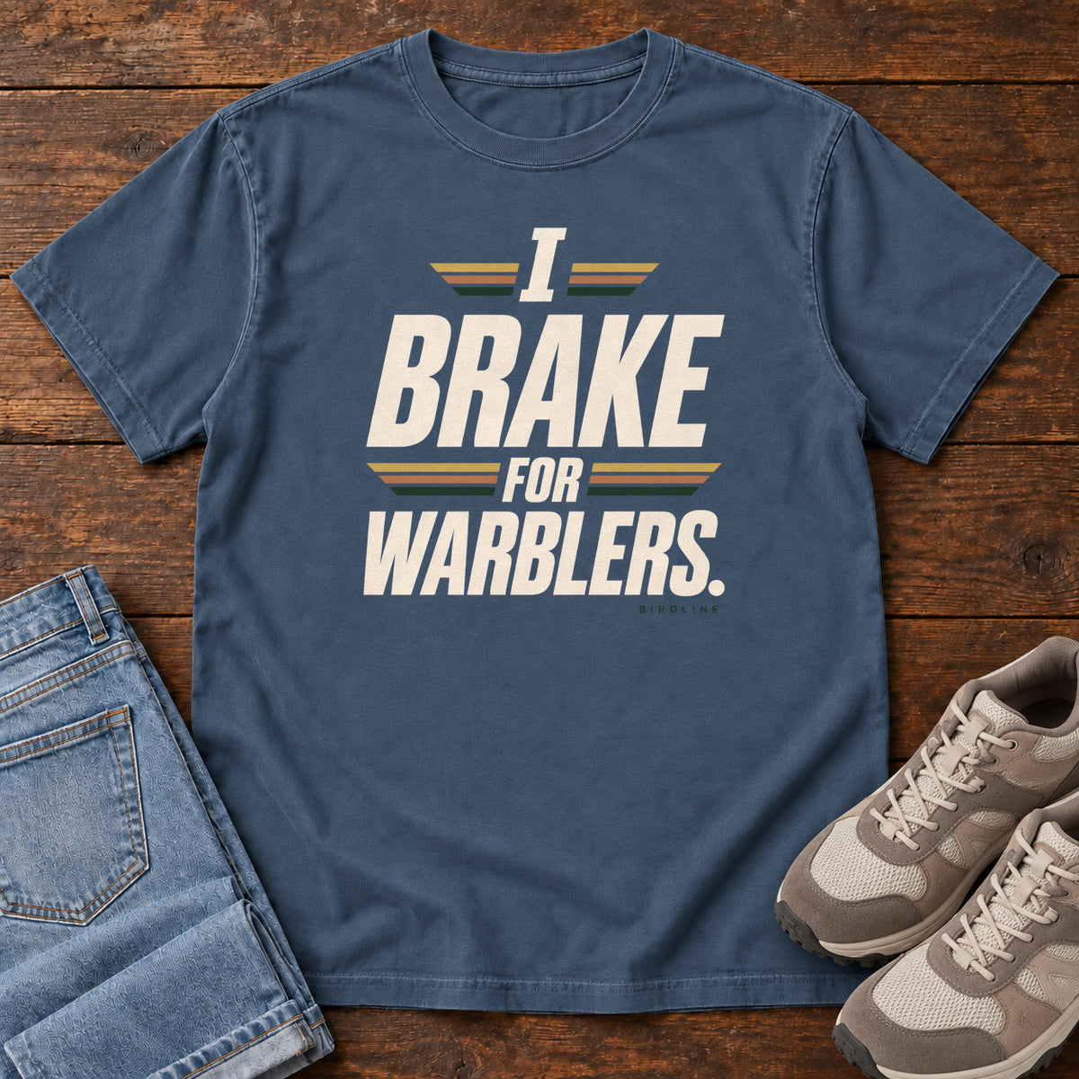I Brake for Warblers T-Shirt in Midnight