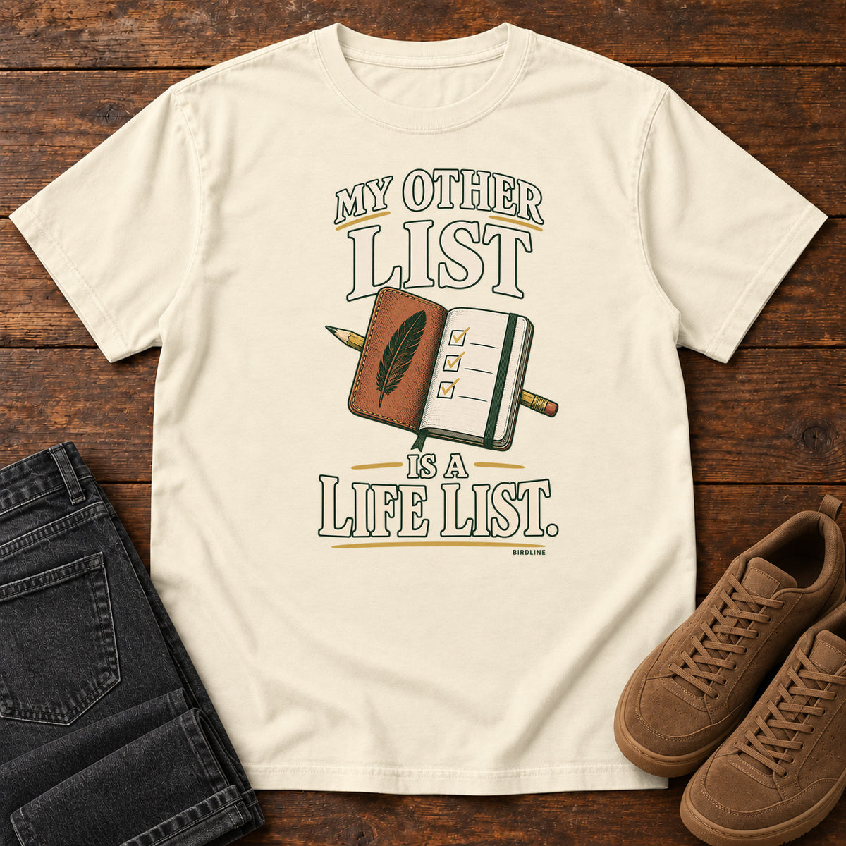 My Other List Is a Life List T-Shirt in Ivory