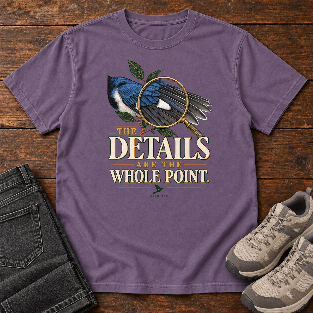 The Details Are the Whole Point T-Shirt in Grape