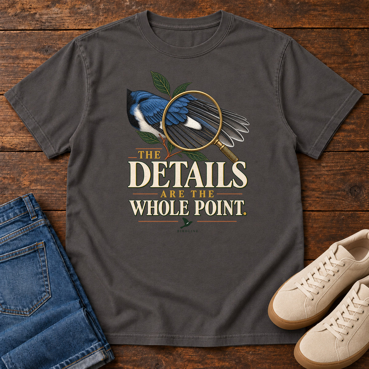 The Details Are the Whole Point T-Shirt in Graphite