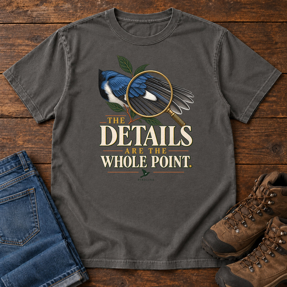 The Details Are the Whole Point T-Shirt in Pepper
