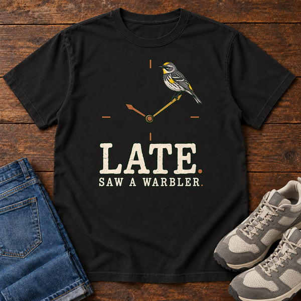 Late Saw a Warbler T-Shirt, alternate view